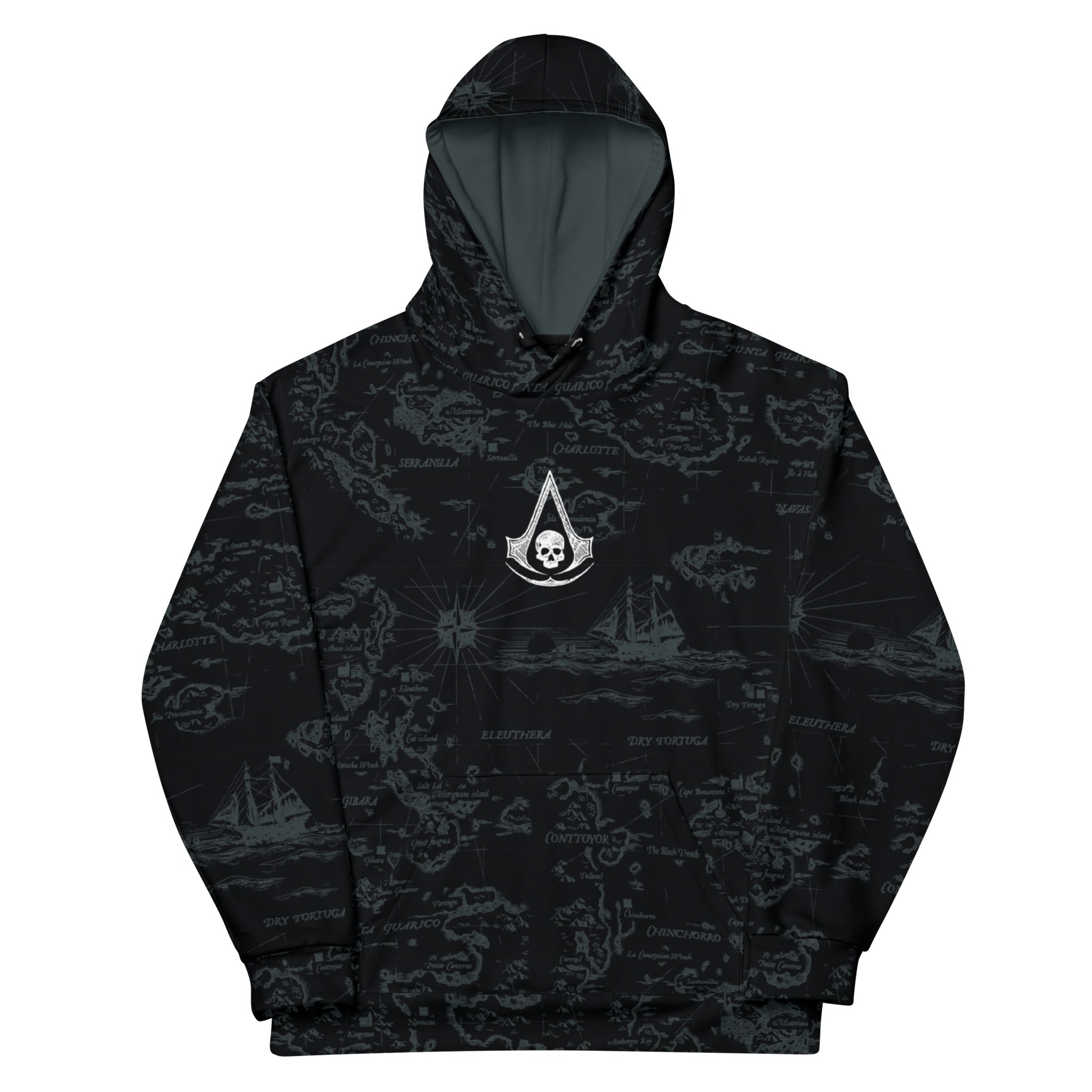 UBICollectibles Black Flag Resynced felpa mappa unisex