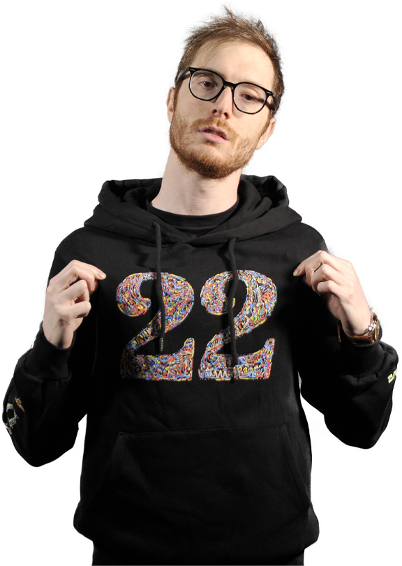 Qlash Hoodie 22 ft. Gemello felpa cappuccio limitata