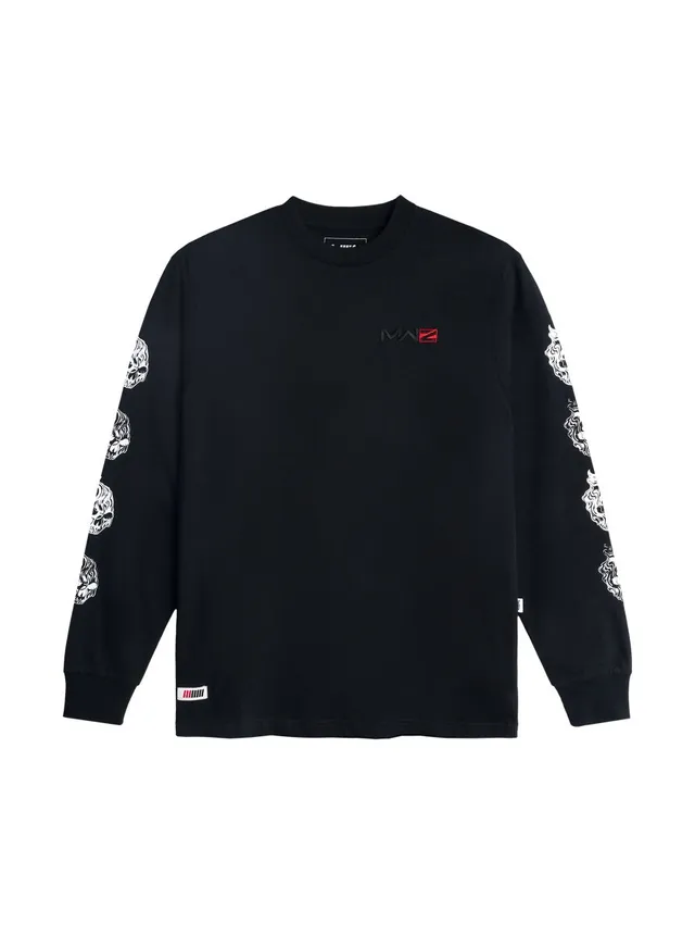 Call of Duty MWZ Smoking Skulls maglia manica lunga cotone