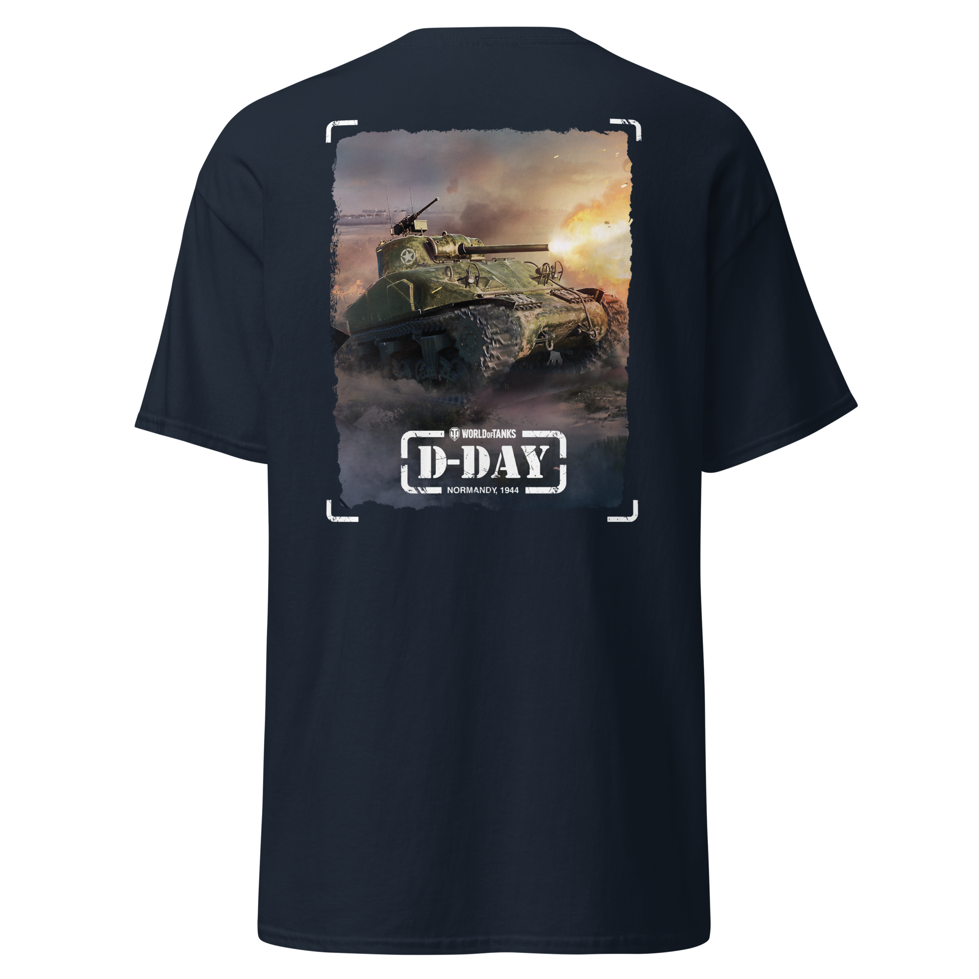 World of Tanks D-Day 2025 t-shirt navy cotone