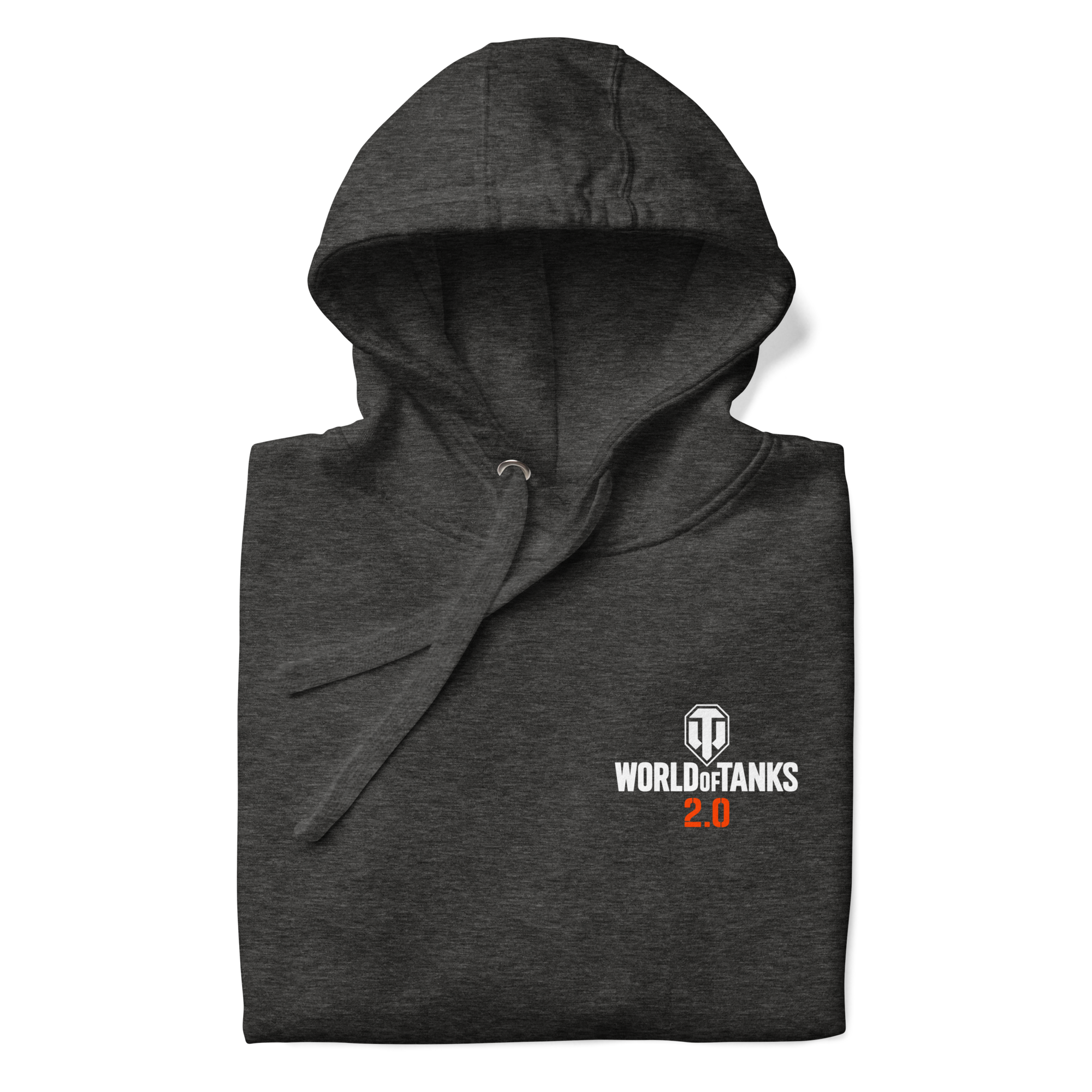 World of Tanks 2.0 felpa cappuccio charcoal heather