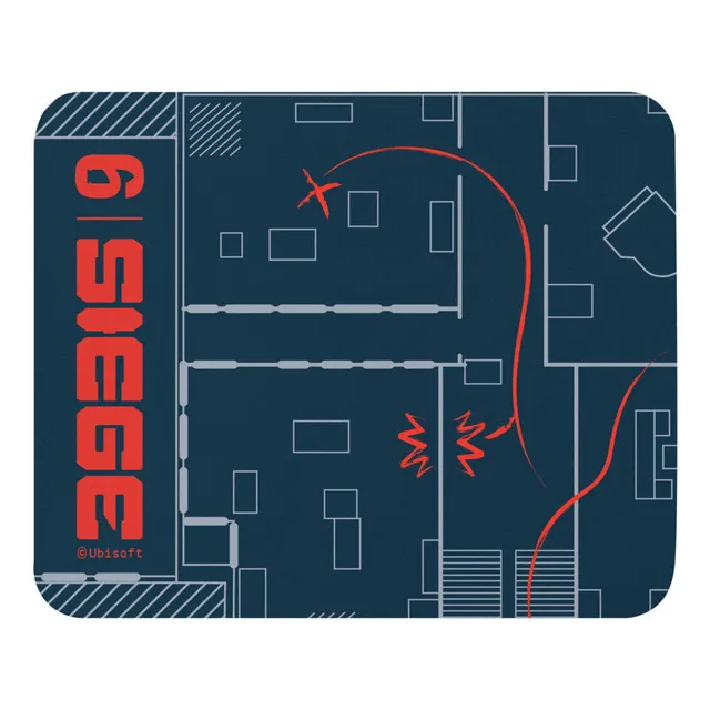 Ubisoft Rainbow Six Siege Map tappetino mouse gaming