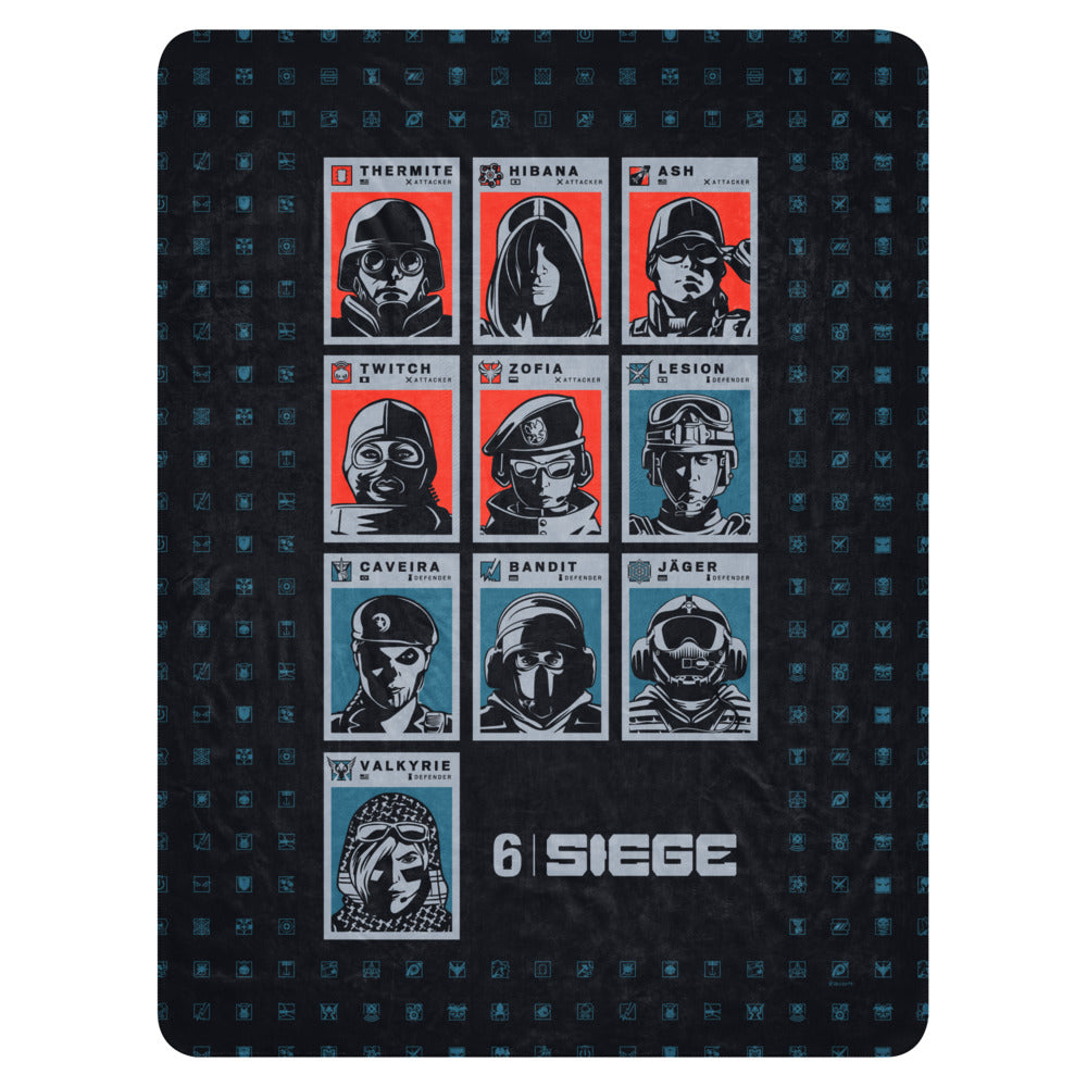 Ubisoft Rainbow Six Siege Operators coperta sherpa 127x152 cm