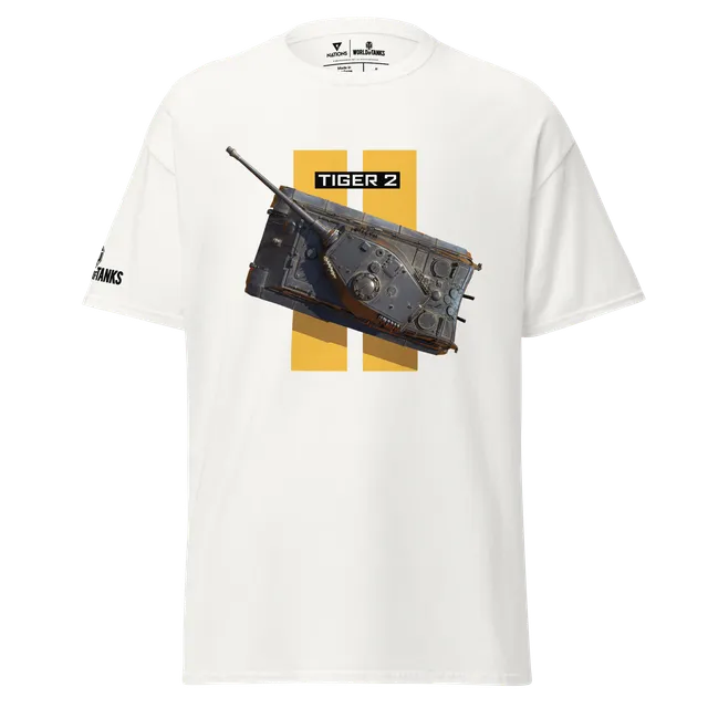 World of Tanks TankFest 2025 Tiger 2 t-shirt bianca S-3XL