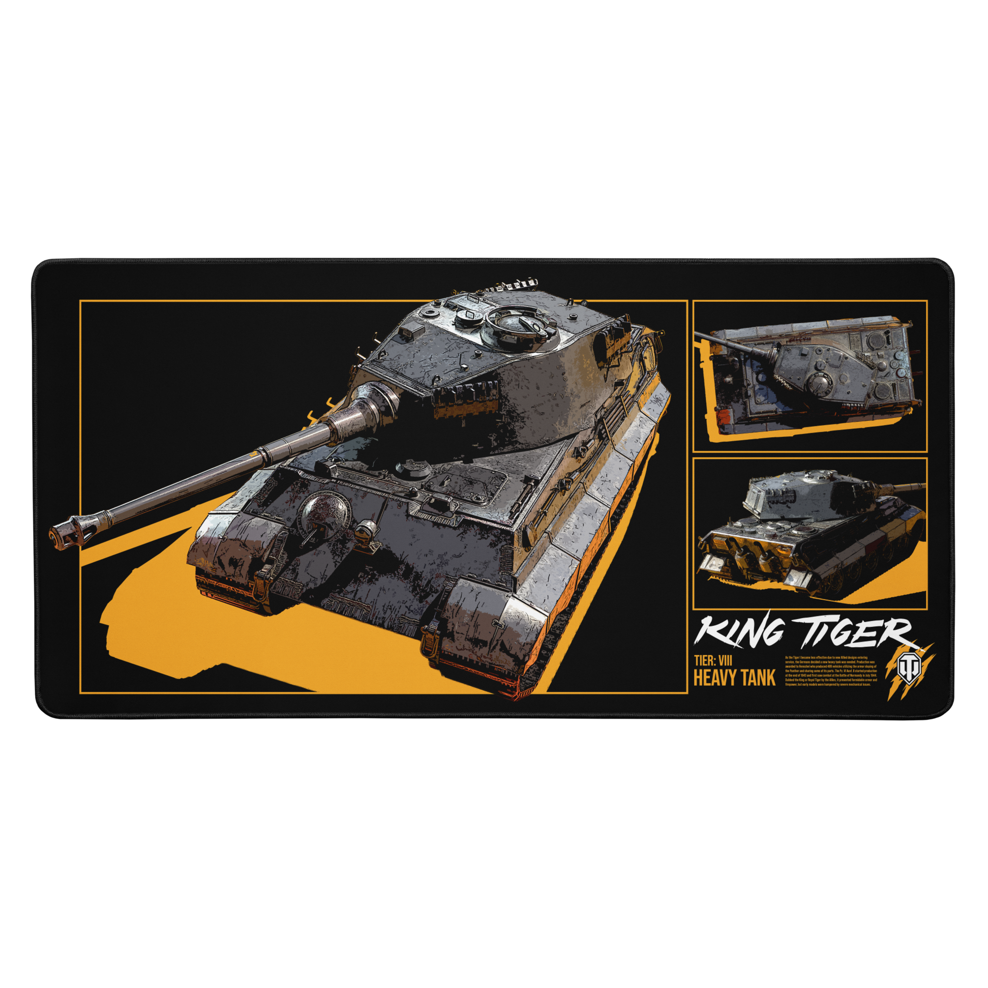 World of Tanks TankFest 2025 King Tiger mousepad antiscivolo