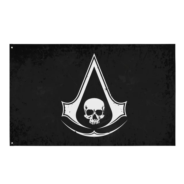 UBICollectibles Black Flag Resynced Crest bandiera 91x152 poliestere