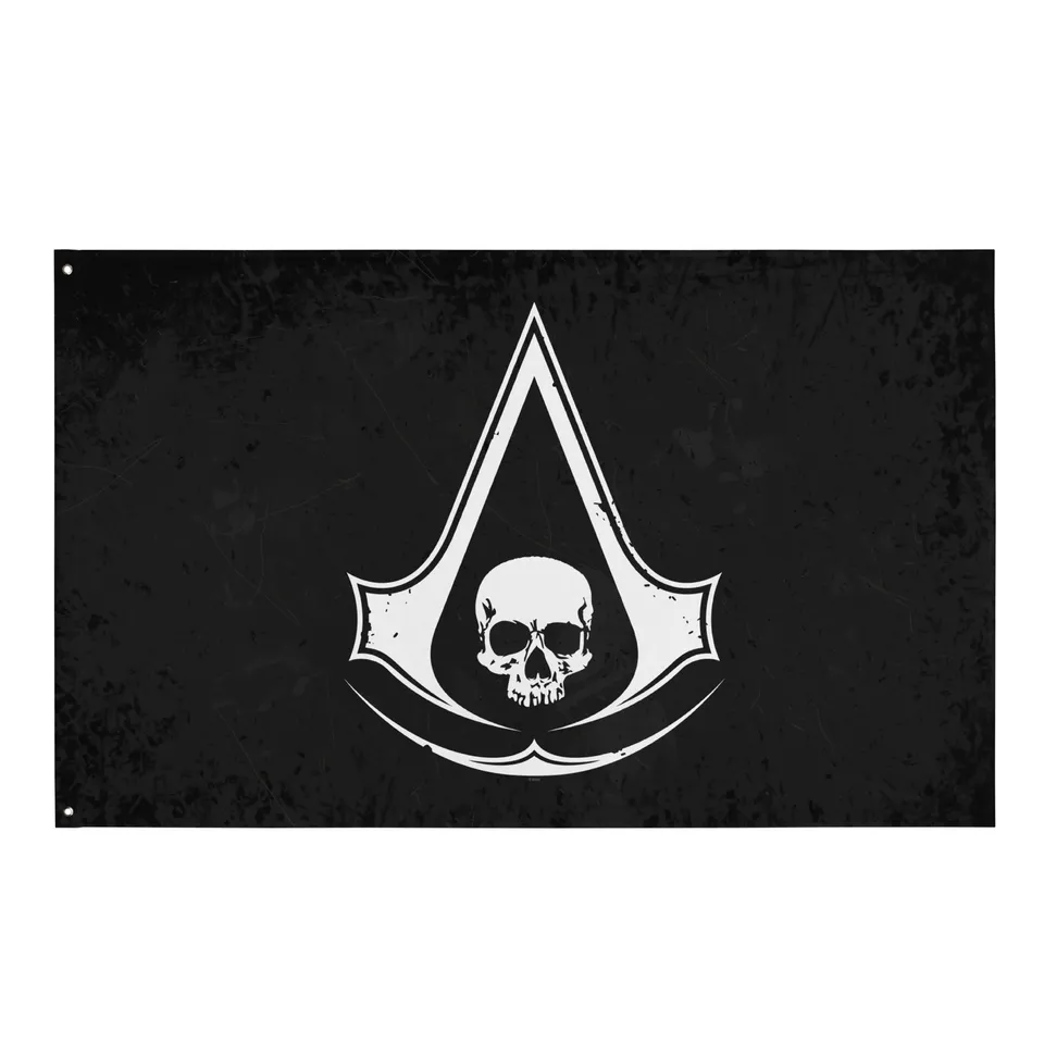 UBICollectibles Black Flag Resynced Crest bandiera 91x152 poliestere