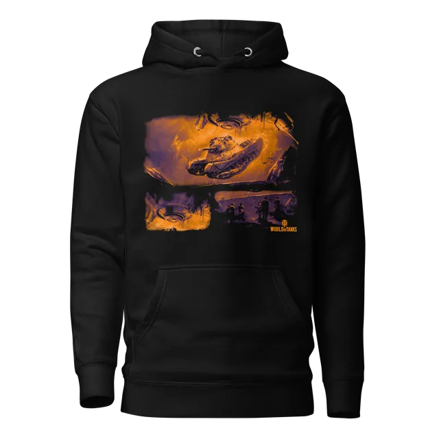 World of Tanks Halloween felpa cappuccio tasca cotone