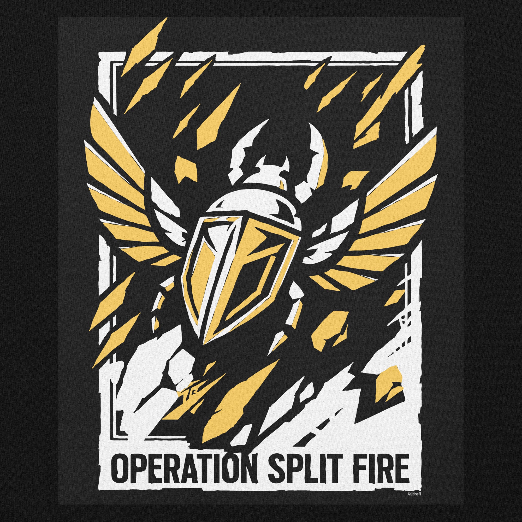 UBICollectibles Six Siege Split Fire felpa cappuccio nera L