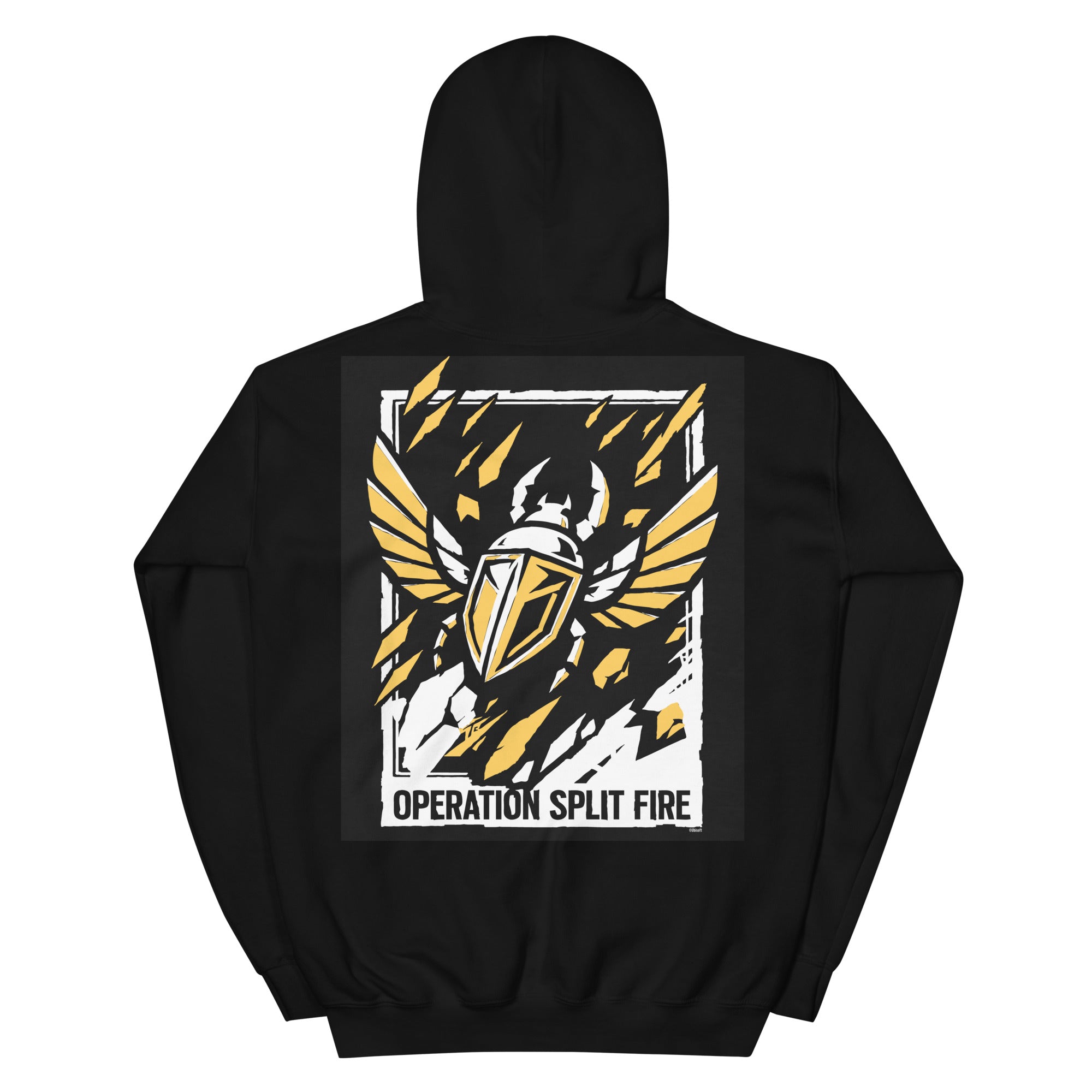 UBICollectibles Six Siege Split Fire felpa cappuccio nera L