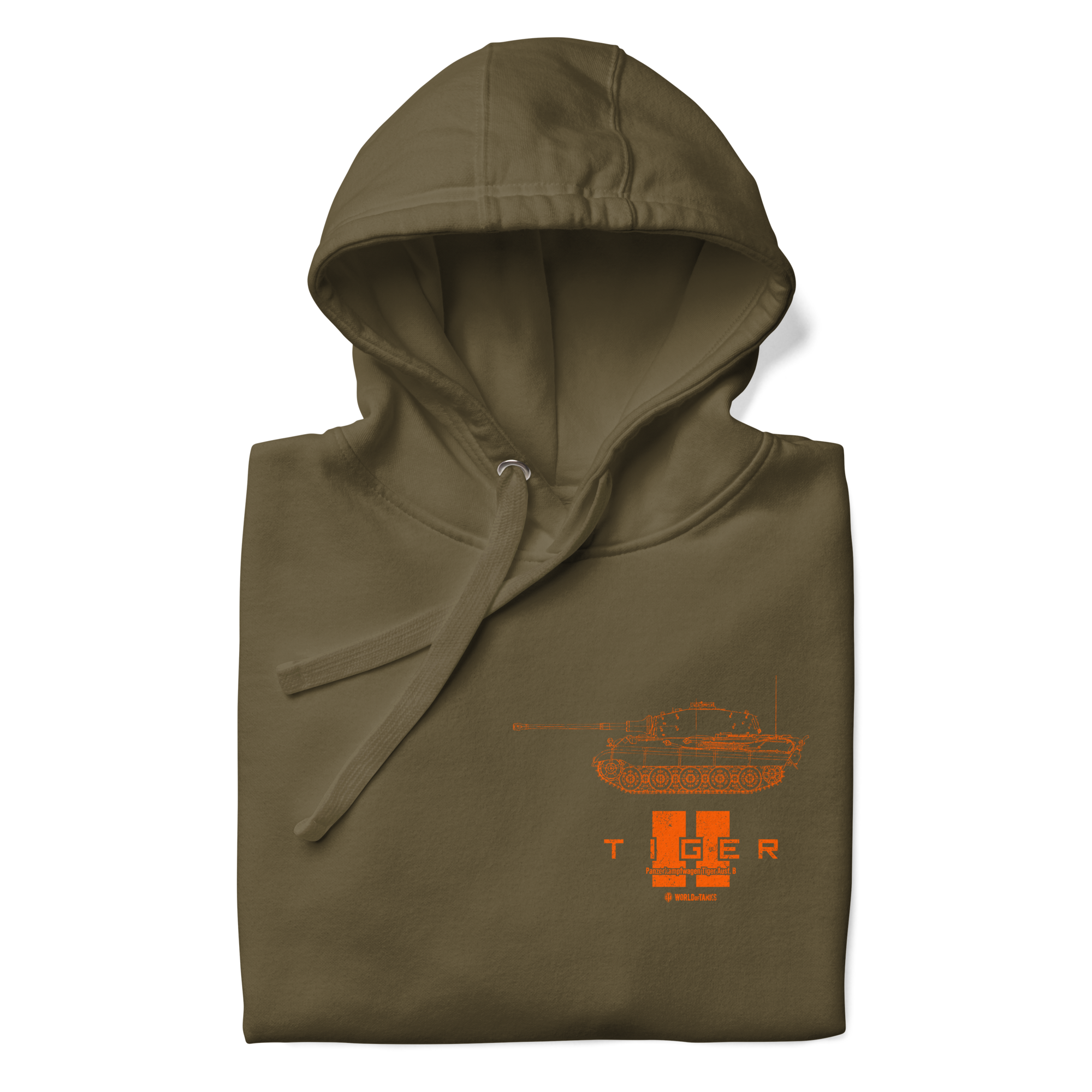 World of Tanks Tiger II Blueprint felpa cappuccio cotone S-3XL