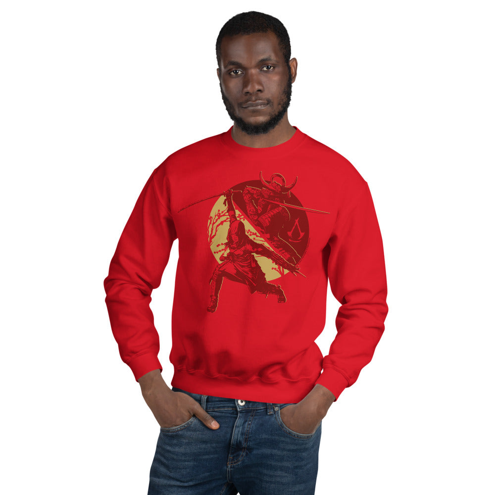 Ubisoft Assassin's Creed Shadows felpa girocollo rossa cotone