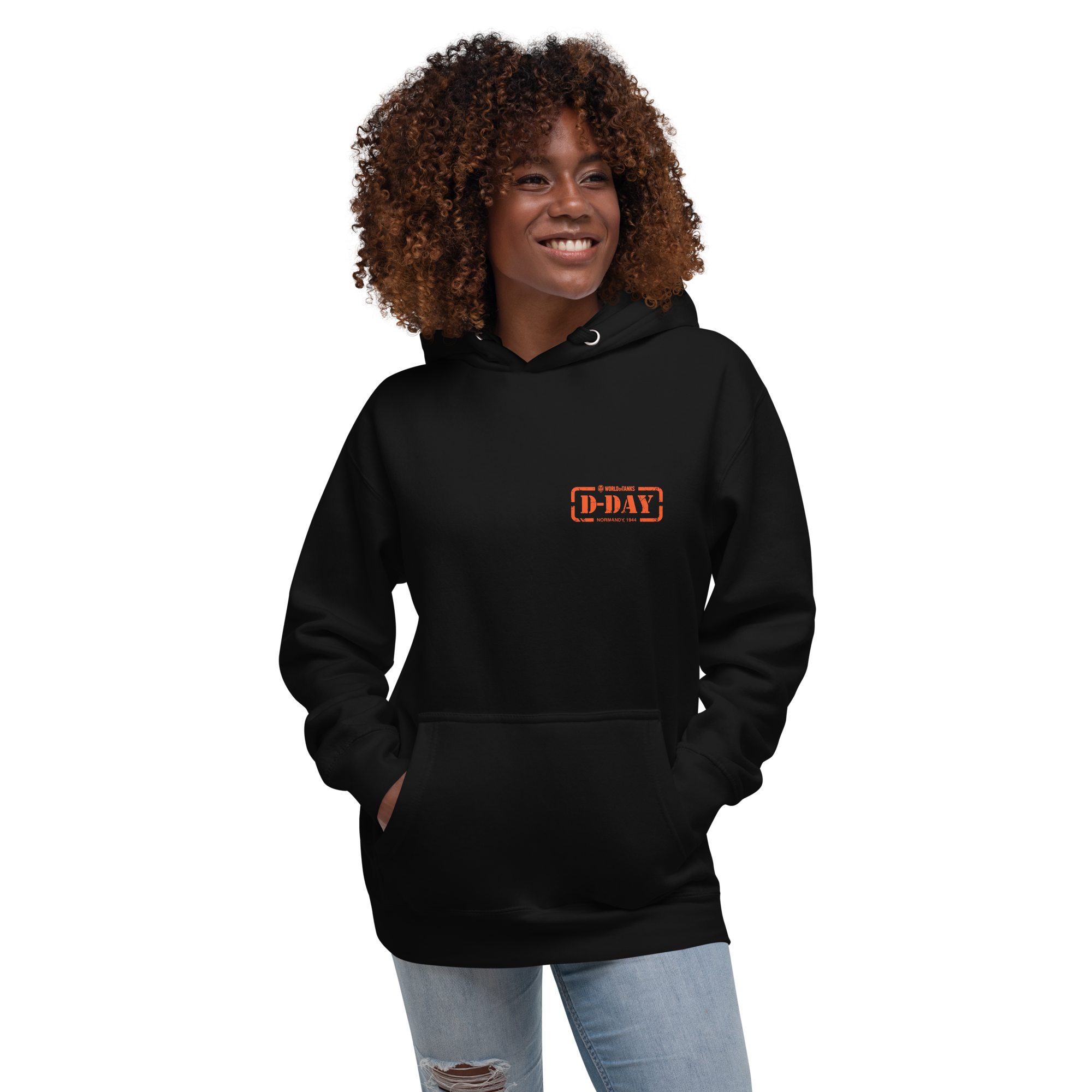 World of Tanks D-Day Top Secret Hoodie felpa nera cappuccio