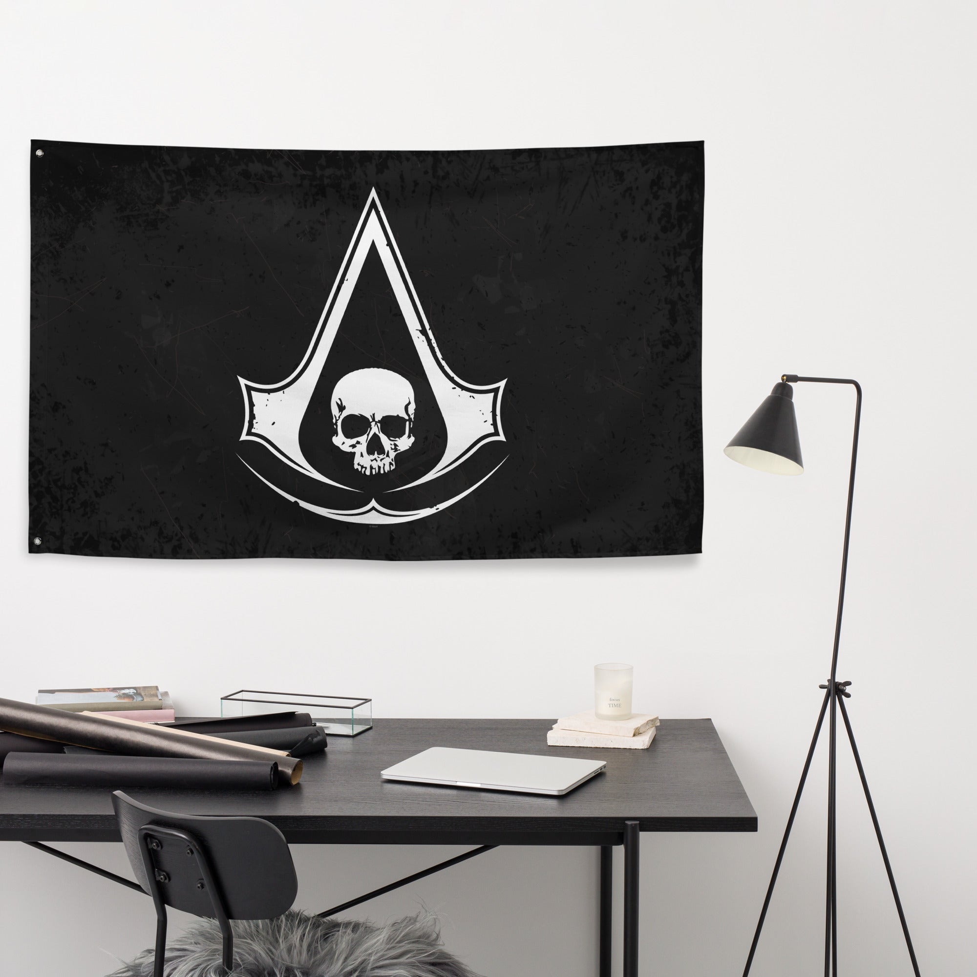 UBICollectibles Black Flag Resynced Crest bandiera 91x152 poliestere