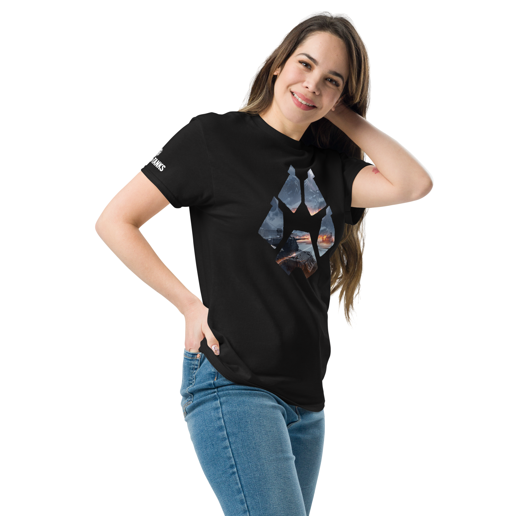 World of Tanks Steel Hunter T-shirt nera cotone unisex