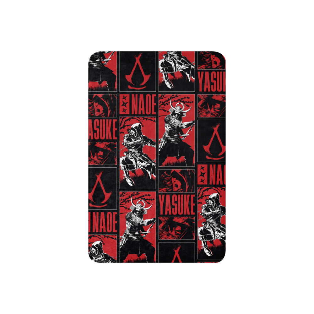 UBICollectibles Assassin's Creed Shadows coperta sherpa Yasuke Naoe
