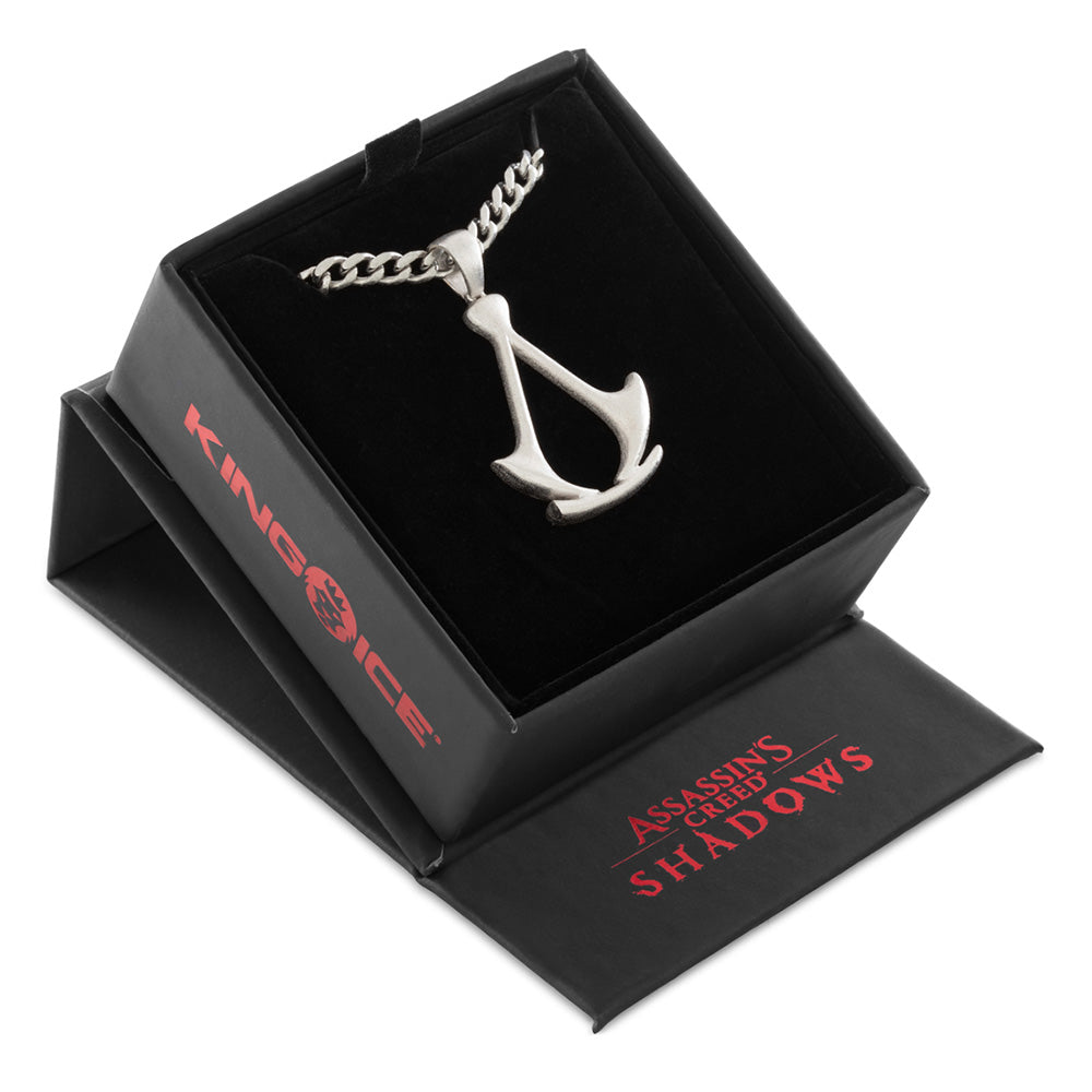 Ubisoft Assassin's Creed Shadows Crest collana metallo spazzolato