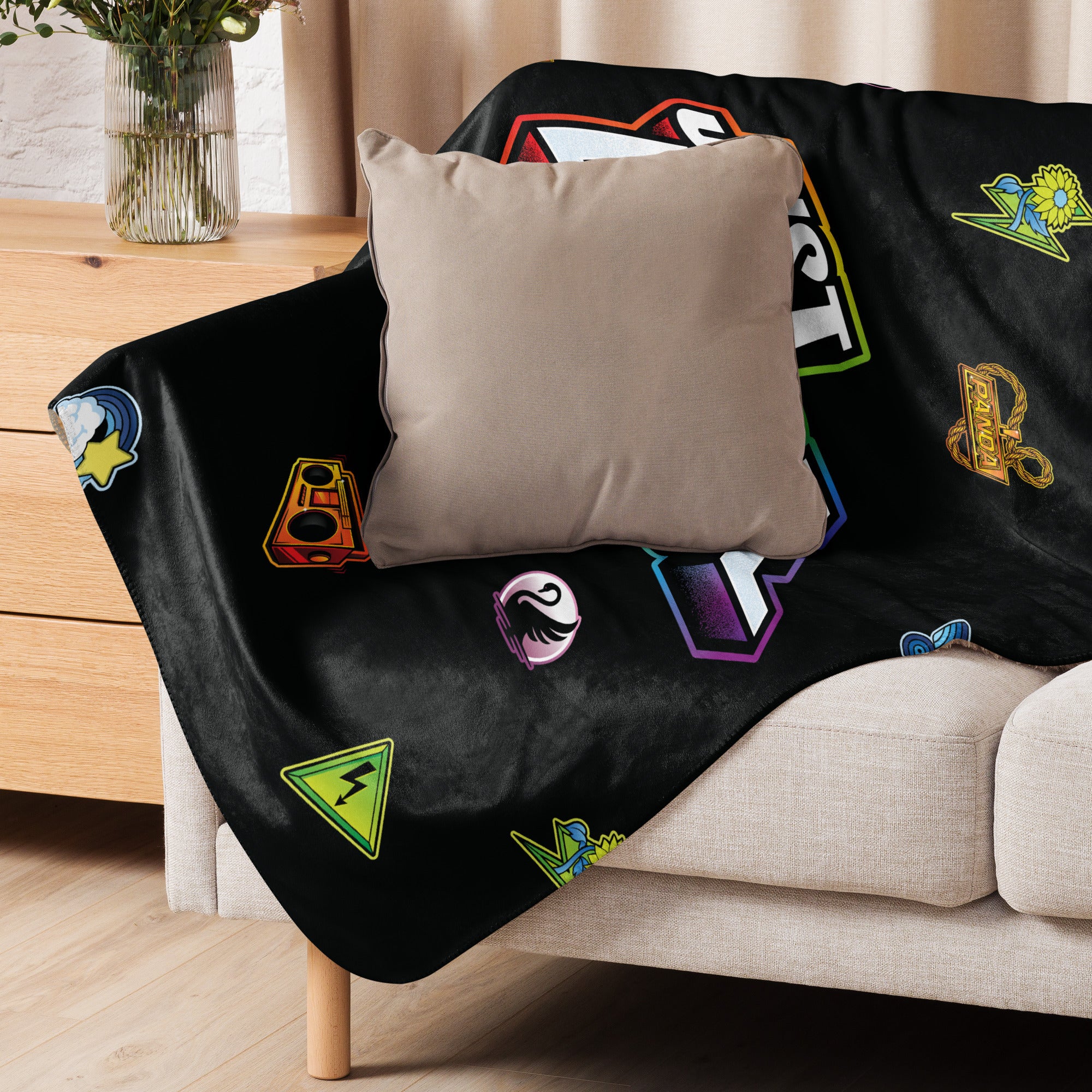 UBICollectibles Just Dance Icons coperta sherpa poliestere morbida