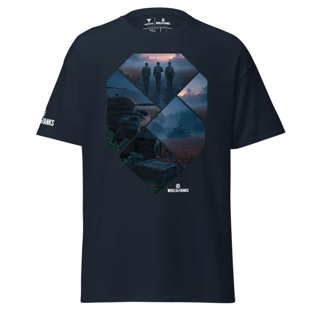 World of Tanks Victory Day maglietta navy cotone unisex