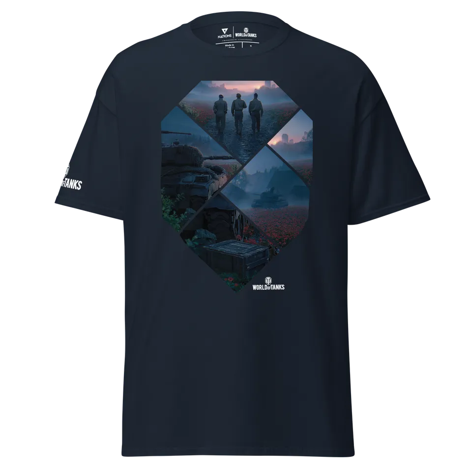 World of Tanks Victory Day maglietta navy cotone unisex