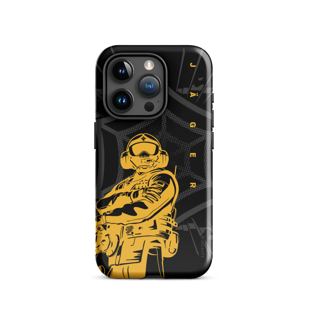 Rainbow Six Siege Jager cover iPhone 16 Pro doppia protezione