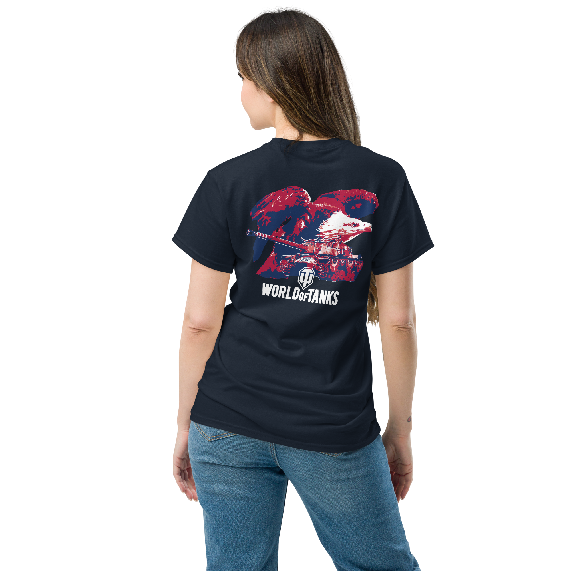 World of Tanks July 4th Eagle maglietta cotone unisex