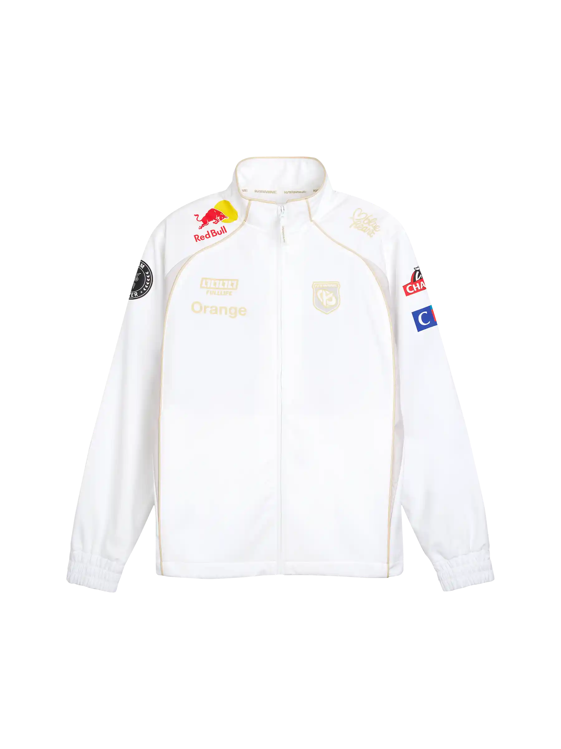 Karmine Corp Worlds Jacket 2026 giacca bianca loose
