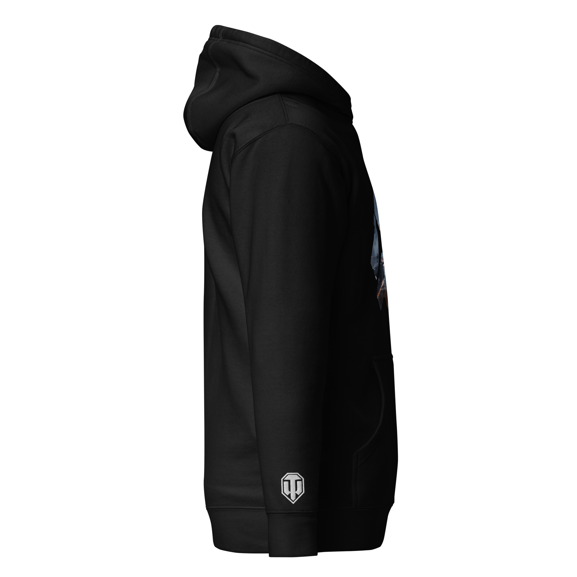 World of Tanks Steel Hunter Icon Hoodie felpa nera cappuccio