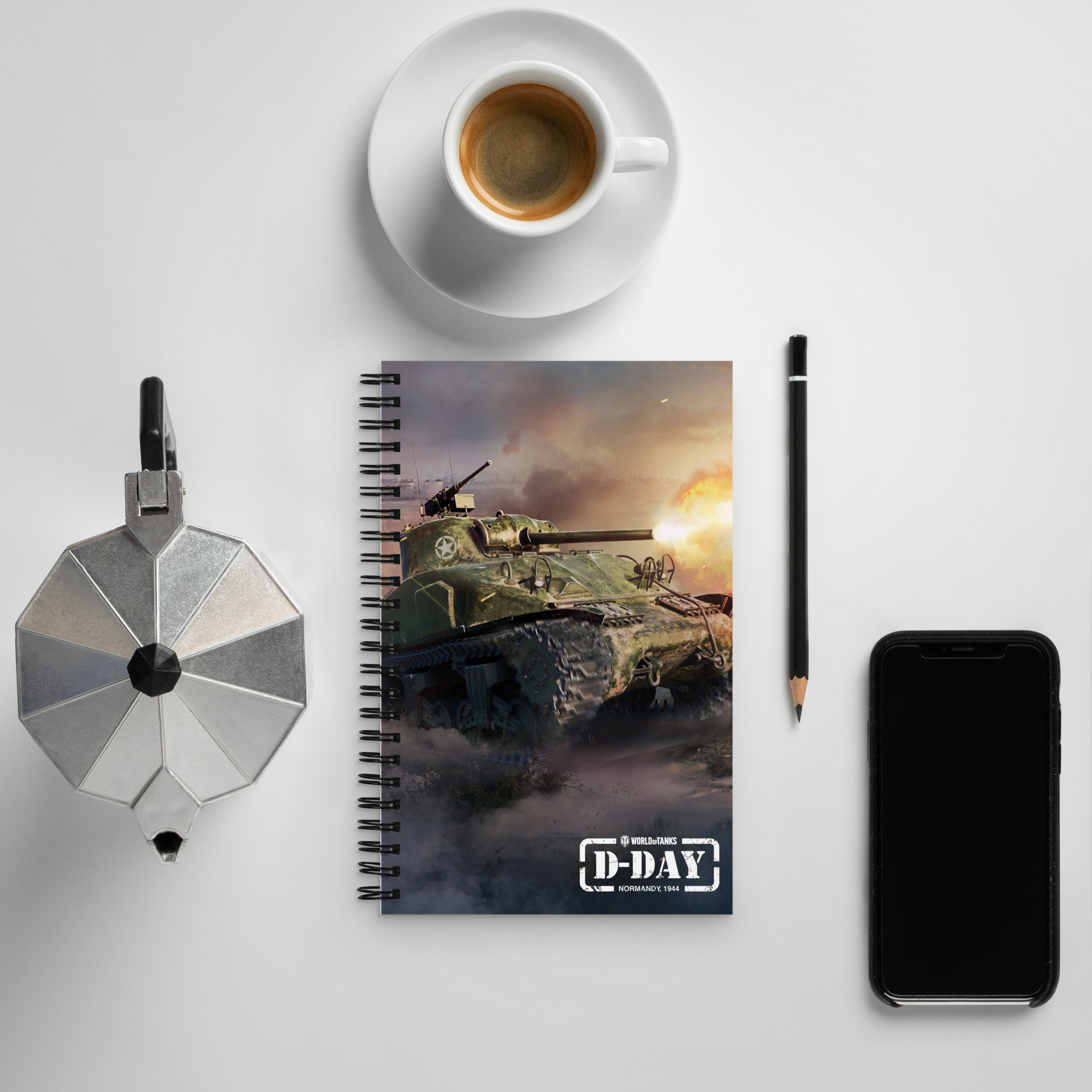 World of Tanks D-Day 2025 quaderno spirale puntinato