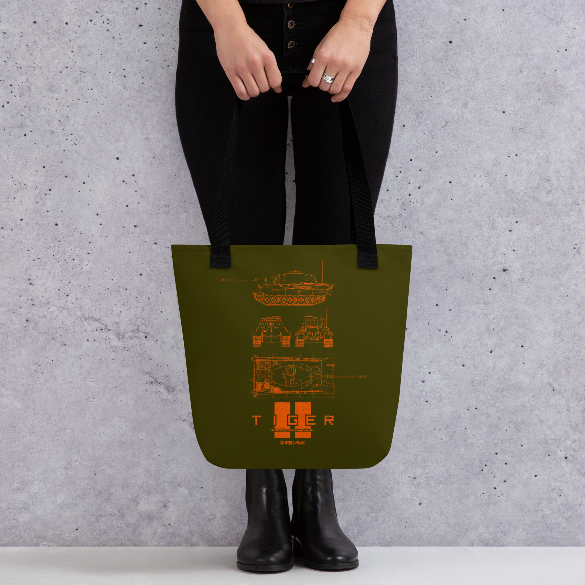 World of Tanks Tiger II Blueprint shopper 10 l