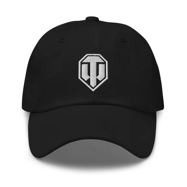 World of Tanks Logo cappellino dad hat nero cotone