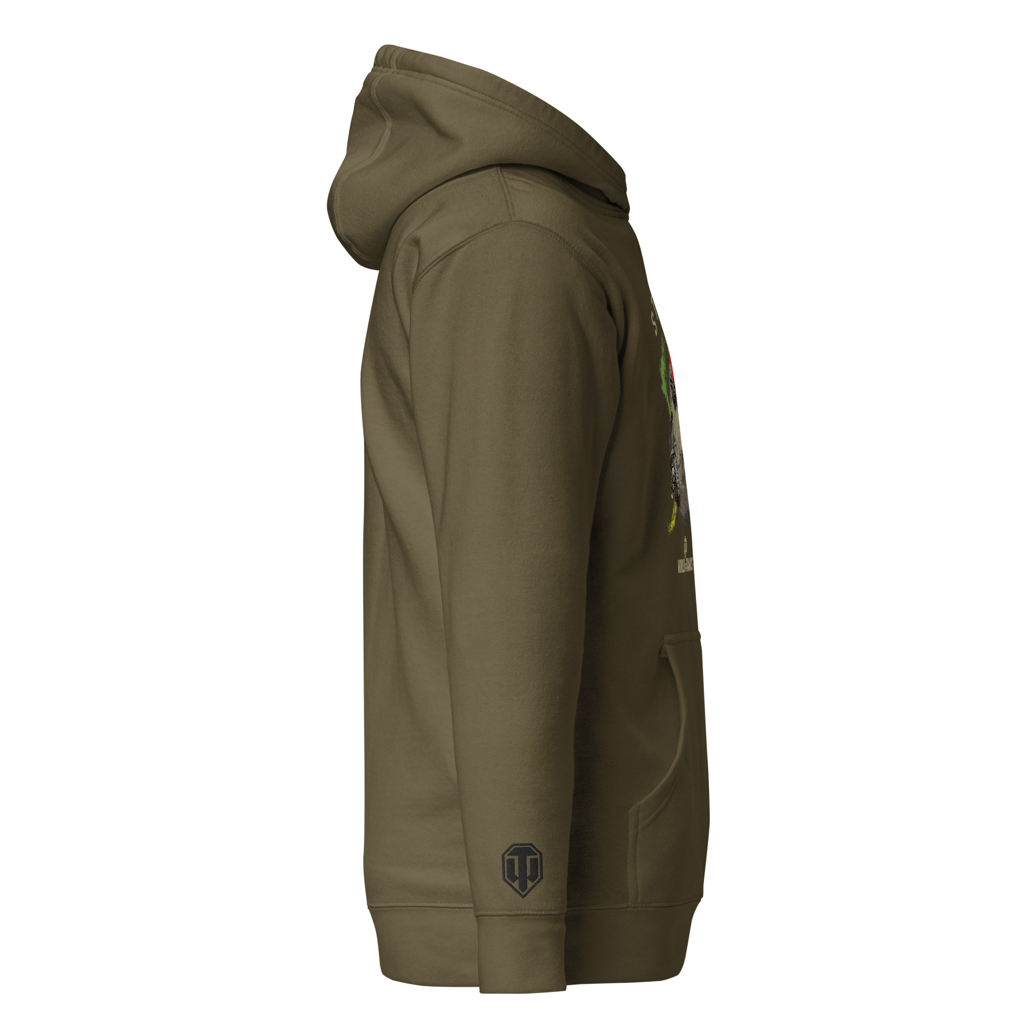 World of Tanks Steel Hunter felpa cappuccio verde unisex