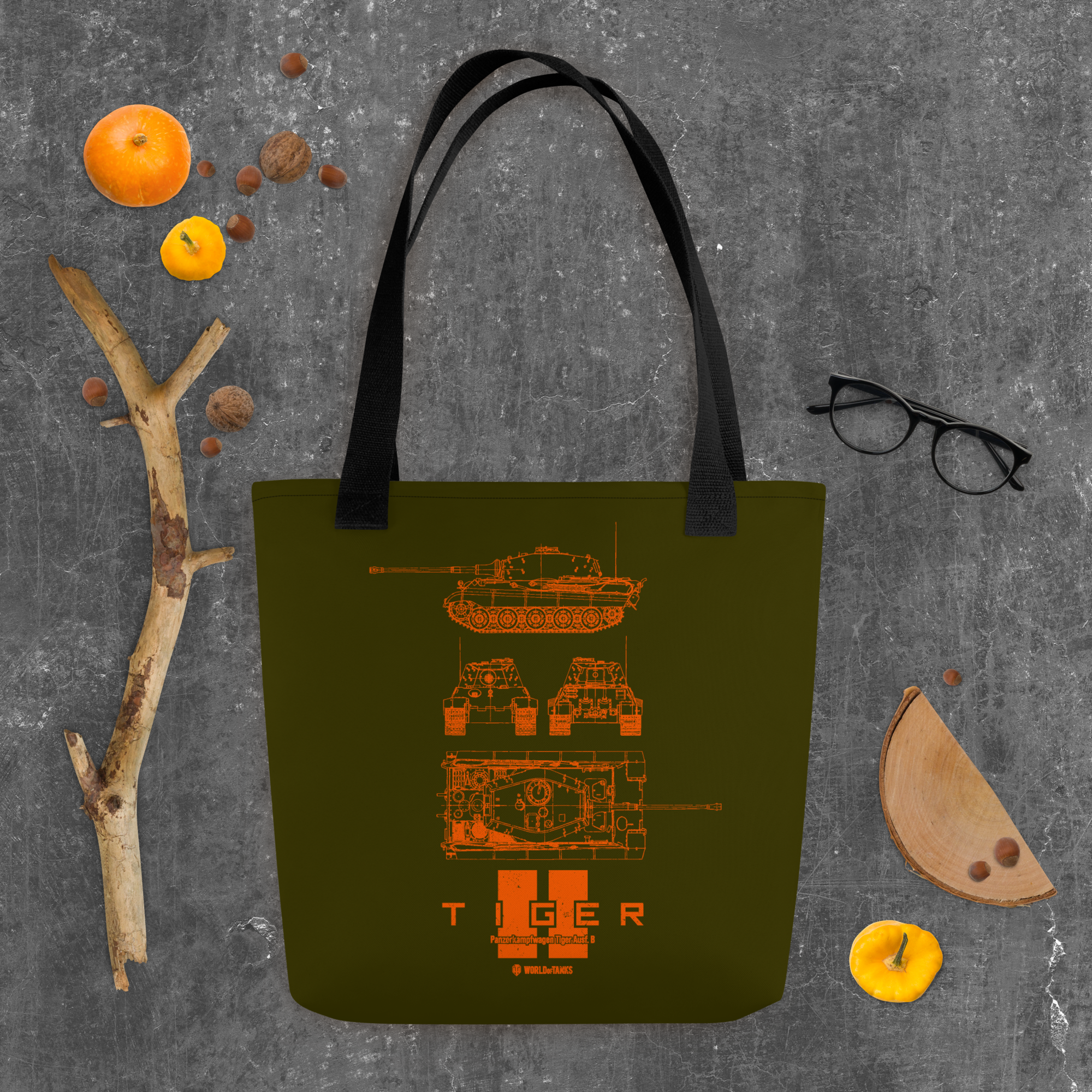 World of Tanks Tiger II Blueprint shopper 10 l