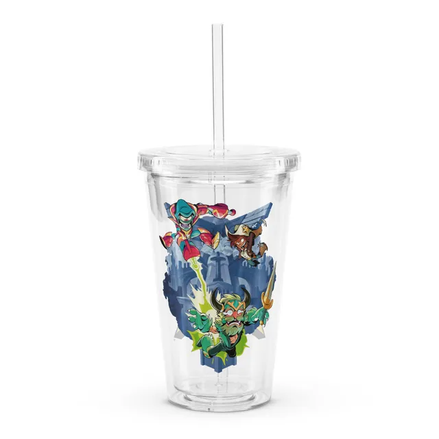 UBICollectibles Brawlhalla Characters tumbler 16 oz con cannuccia