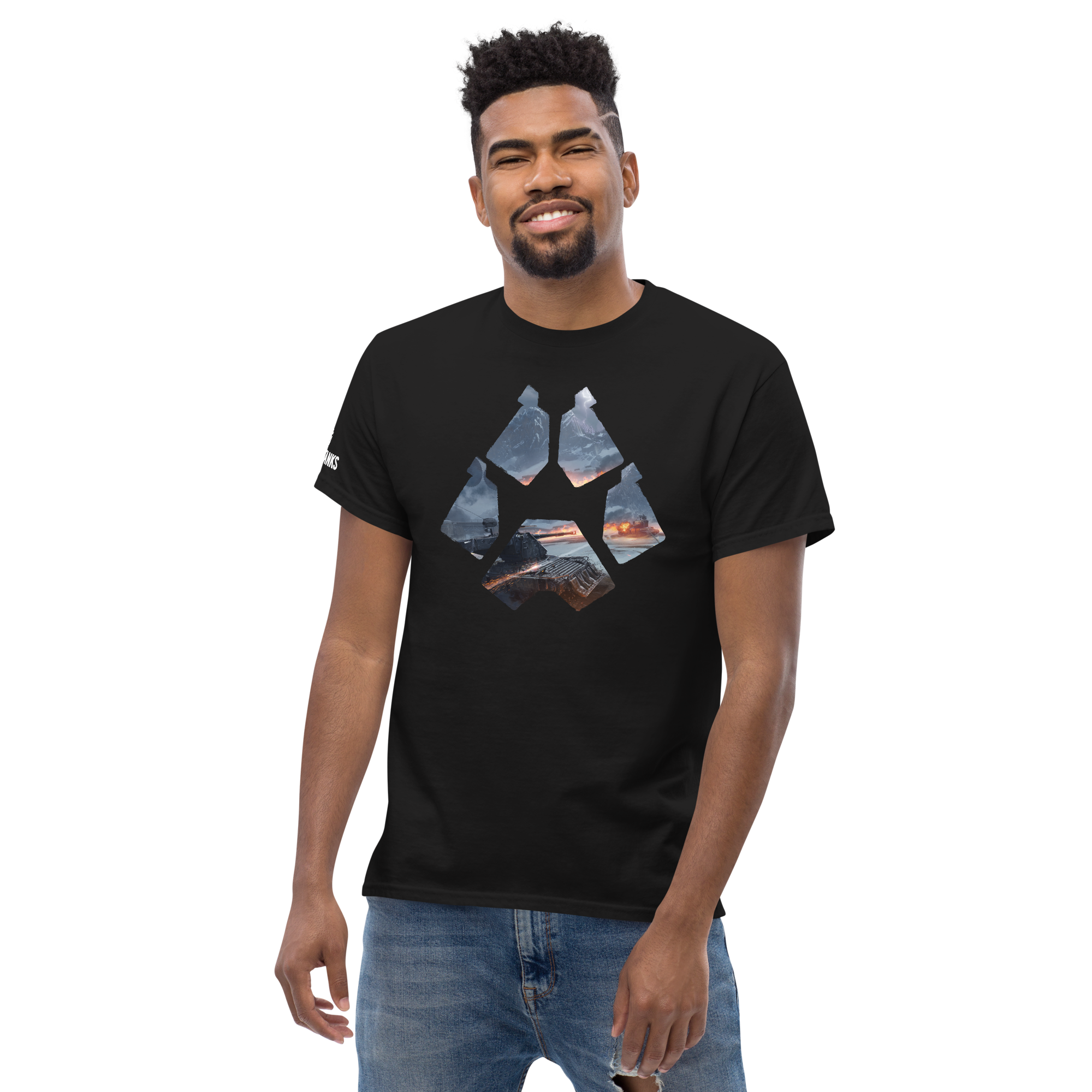 World of Tanks Steel Hunter T-shirt nera cotone unisex