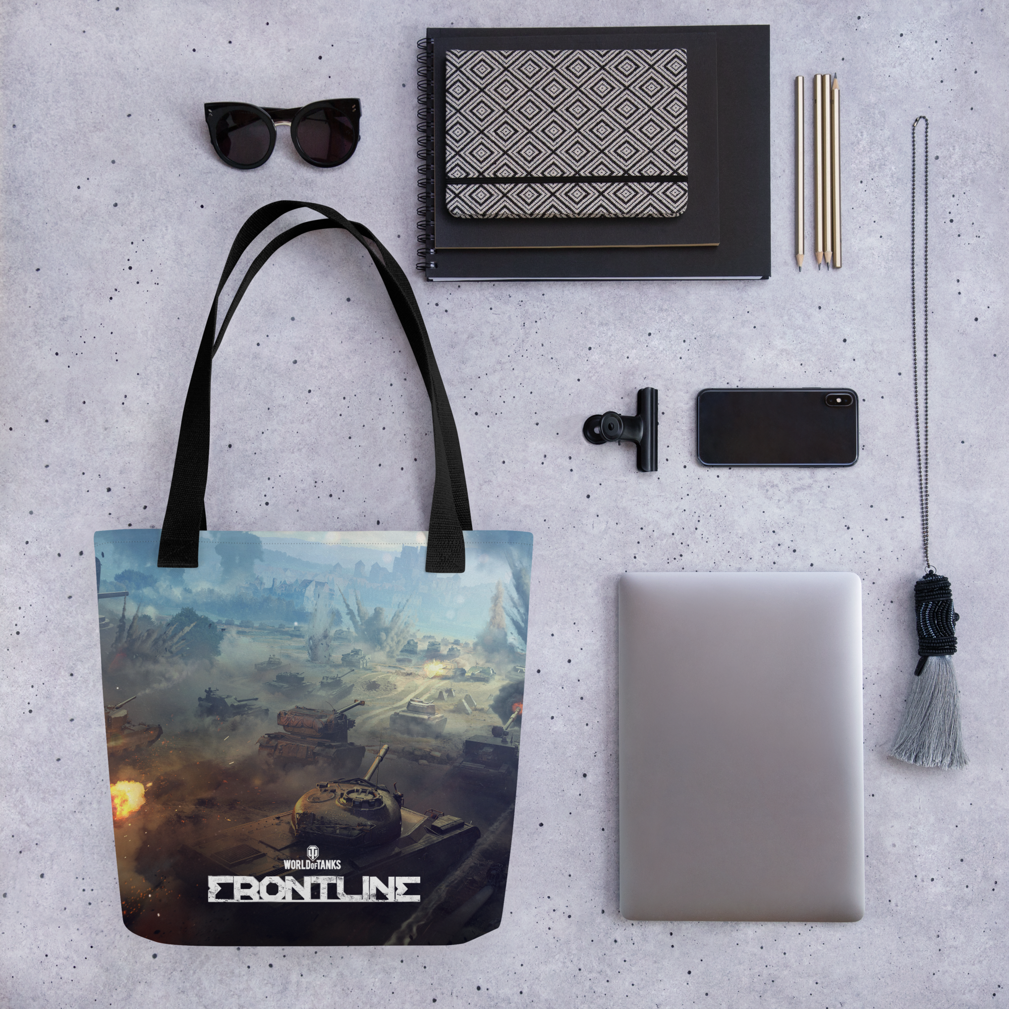 World of Tanks Frontline 2025 shopper 39x39 cm