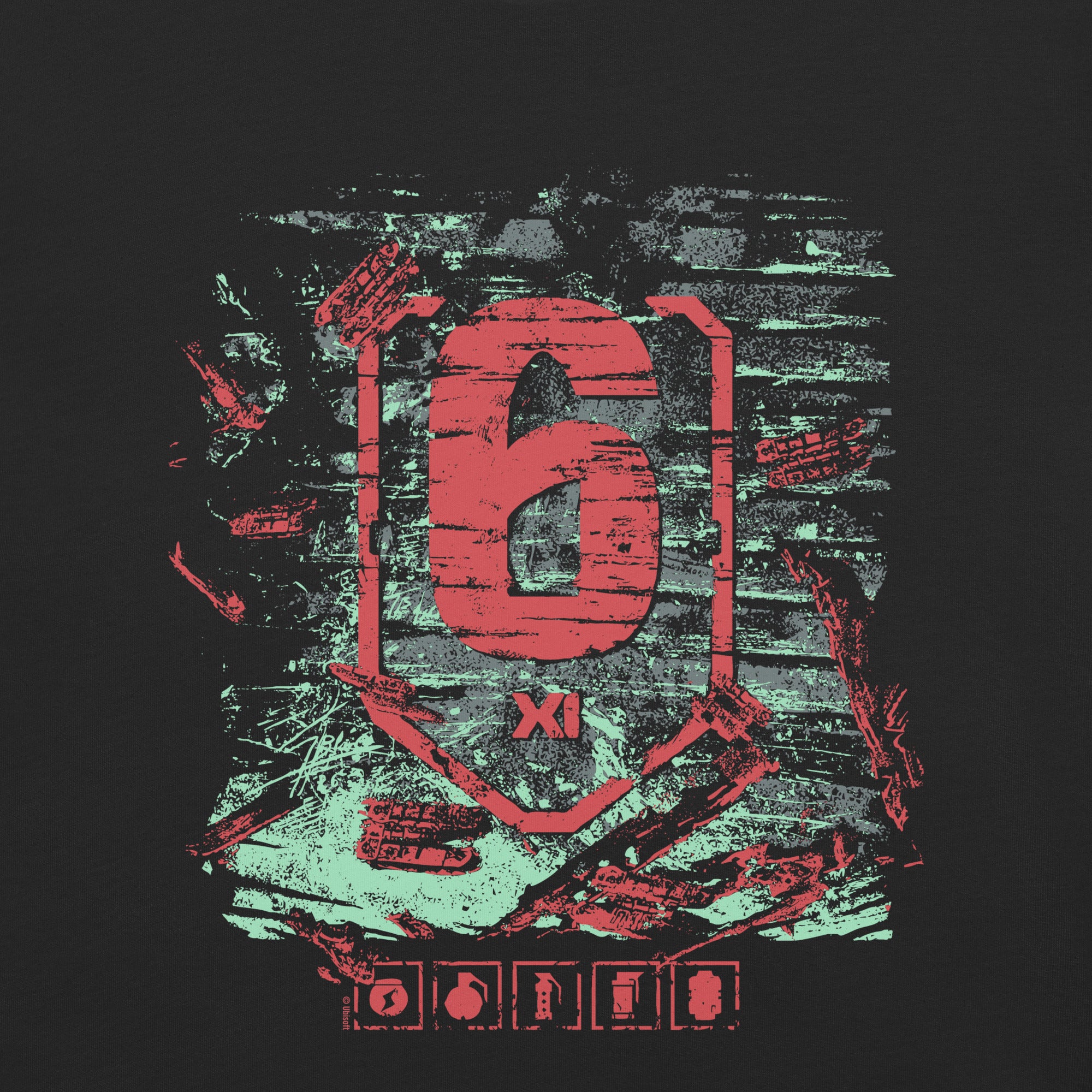 Rainbow Six Siege Silent Hunt t-shirt cotone Comfort Colors