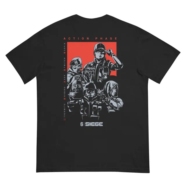 UBICollectibles Six Siege Action Phase maglietta cotone unisex