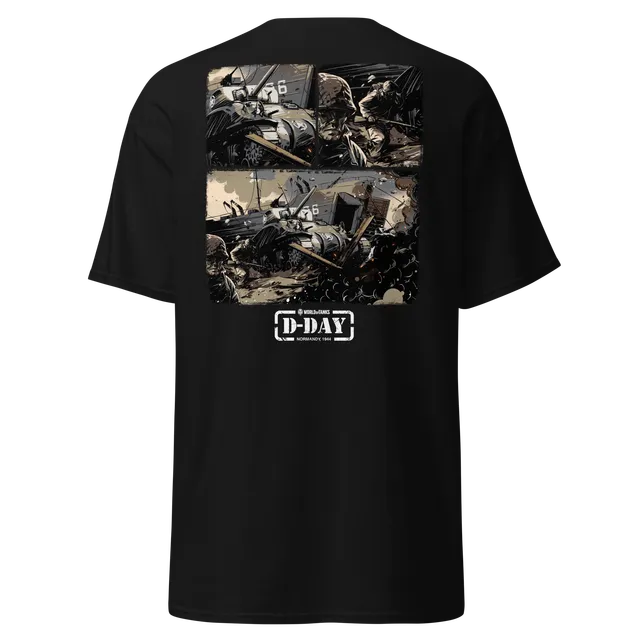 World of Tanks D-Day Fury Storm maglietta nera cotone