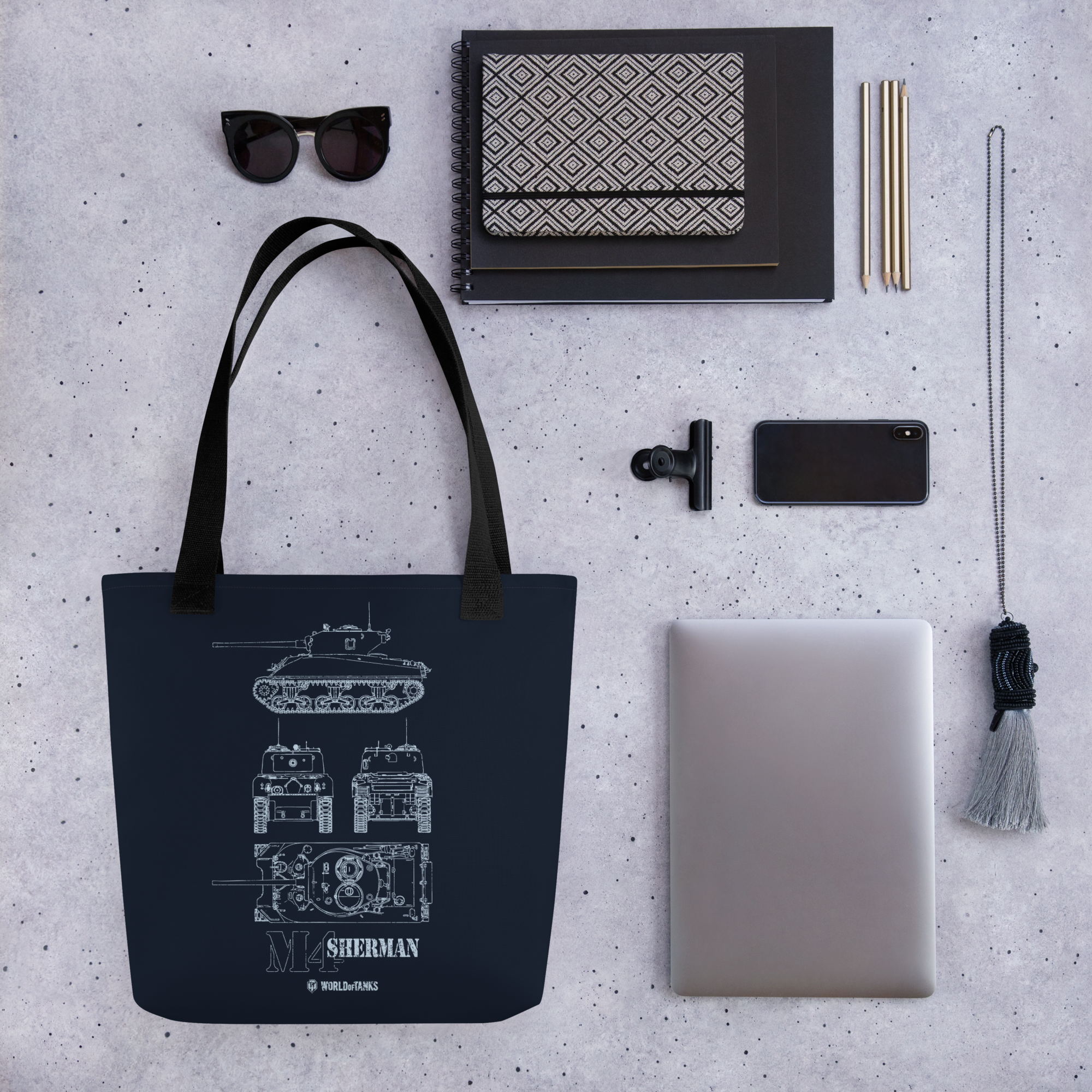 World of Tanks M4 Sherman Blueprint shopper 10 L