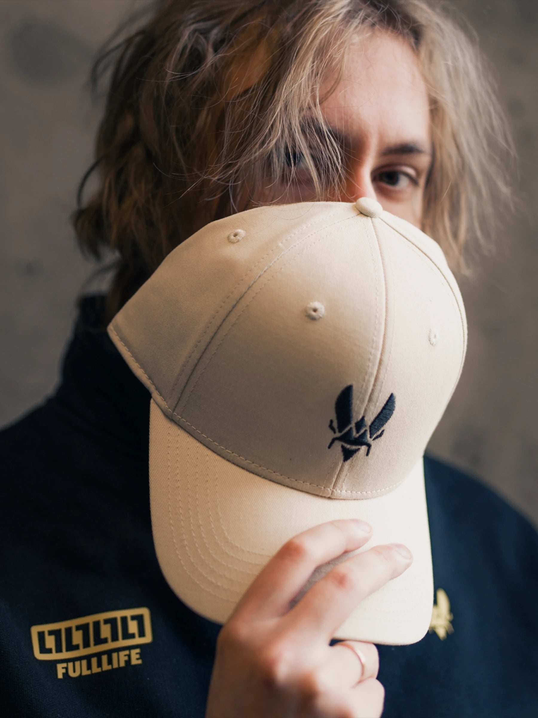 Fulllife Travel Kit Cappellino Team Vitality cotone sabbia OS