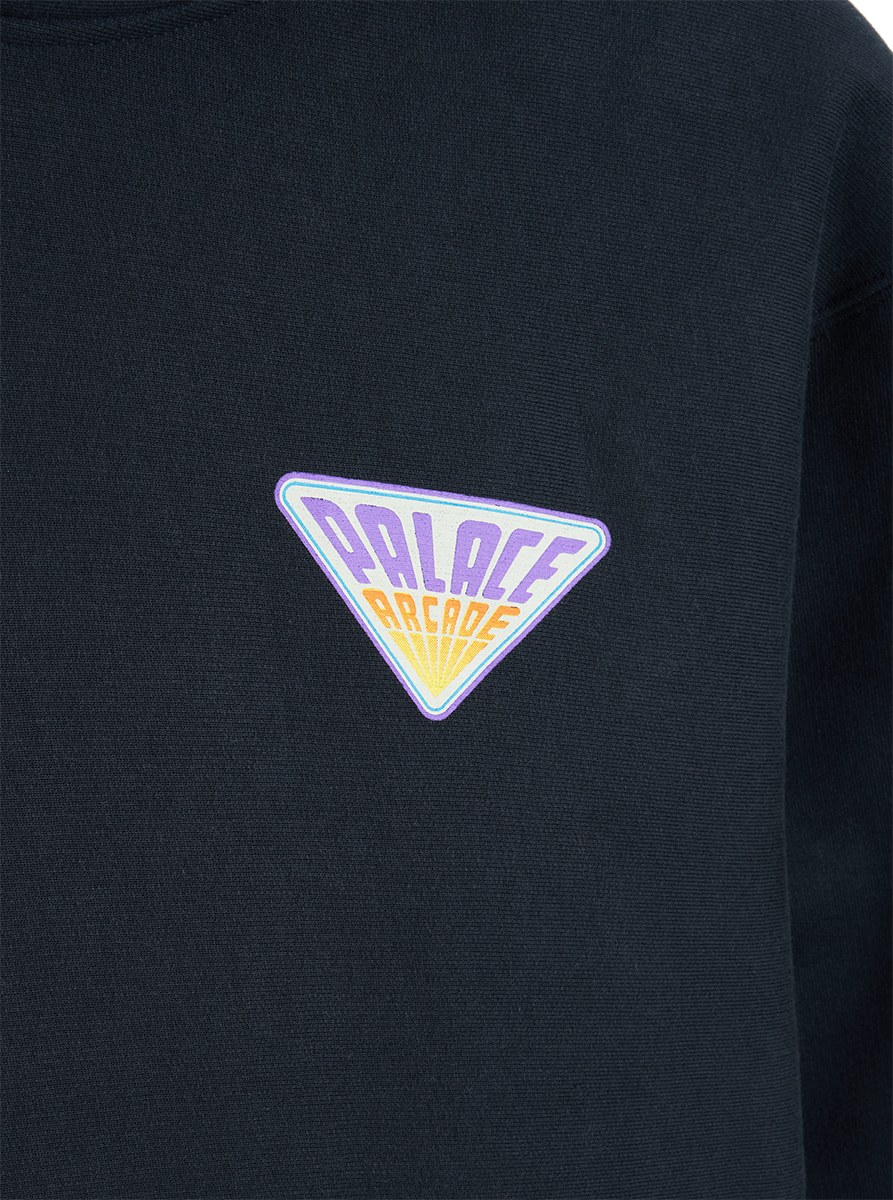 Stranger Things Palace Arcade felpa cappuccio cotone