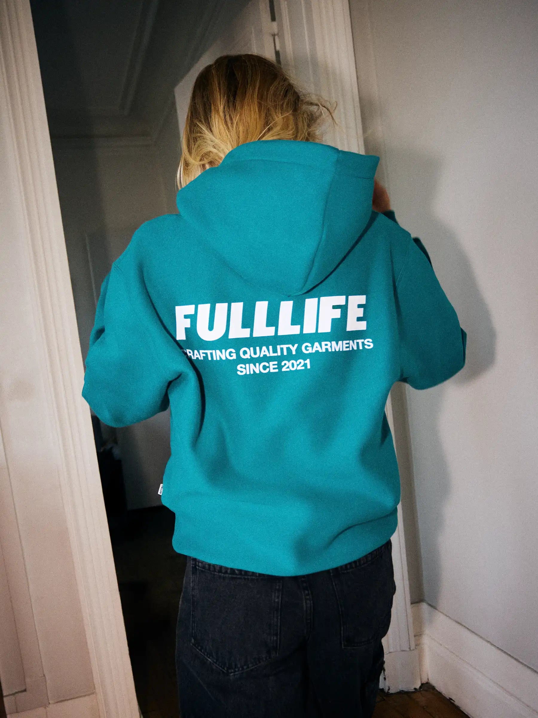 Fulllife Signature felpa con cappuccio cotone organico