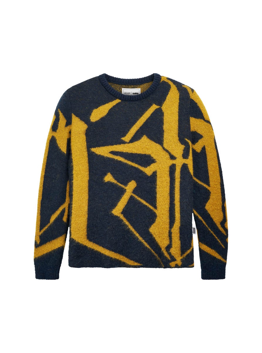 Fulllife Arcane Ambessa maglione linee oro