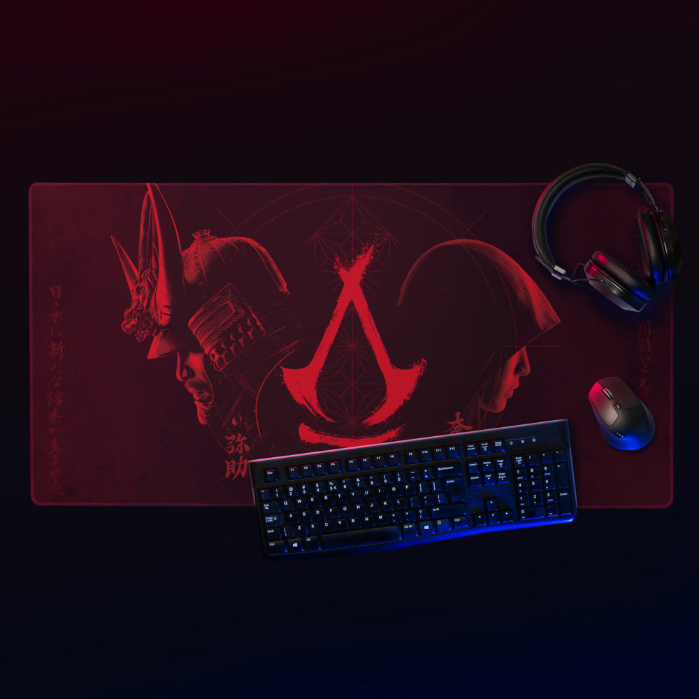 Assassin's Creed Shadows tappeto gaming 91x46 antiscivolo