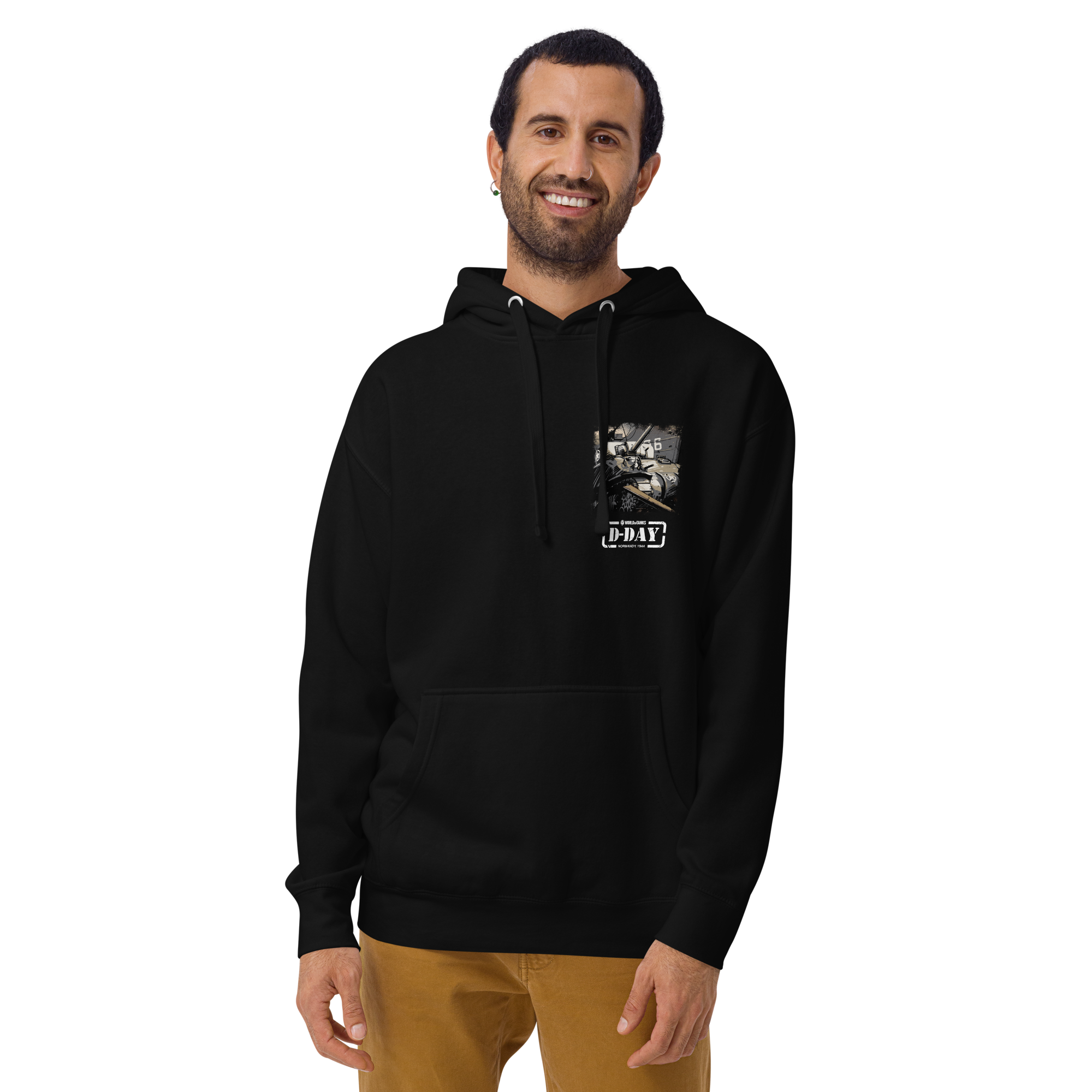 World of Tanks D-Day Fury Storm felpa cappuccio nera