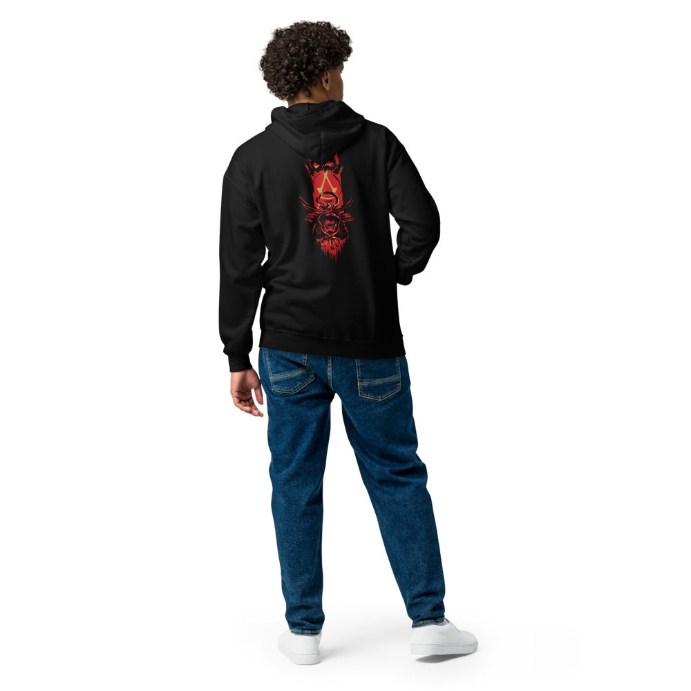 UBICollectibles Assassin's Creed Shadows felpa zip nera in misto cotone