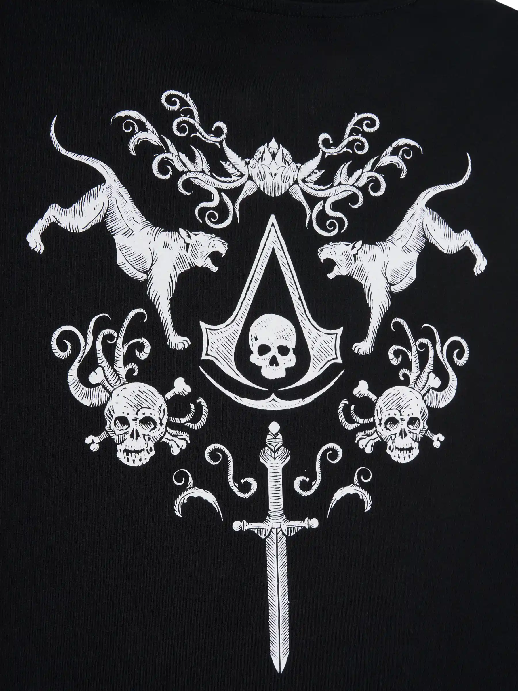 Assassin's Creed Black Flag maglietta cotone bio