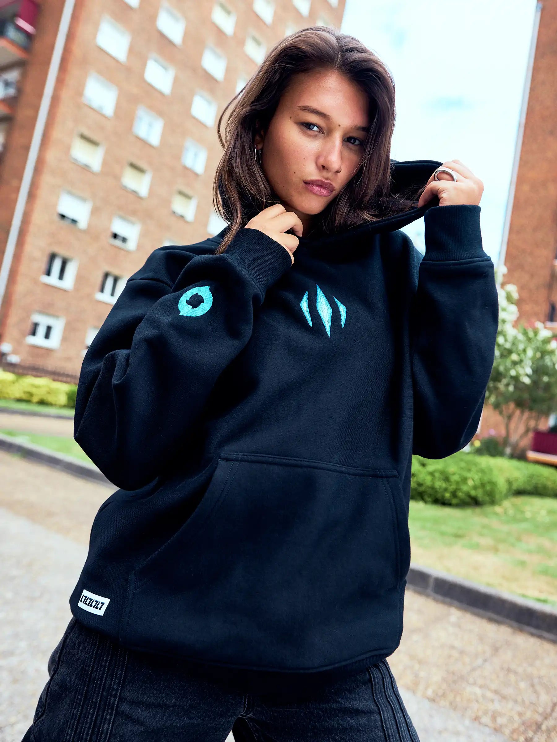 Fulllife Valorant Omen Hoodie felpa M cotone bio
