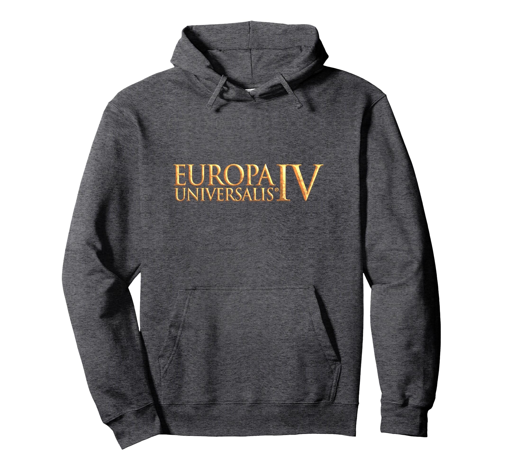 Europa Universalis IV logo felpa con cappuccio grigio scuro